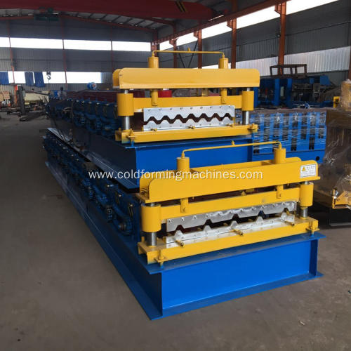 Galvanized roof wall steel tile roll forming machine